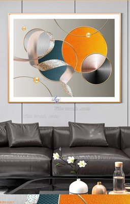 File ảnh File tranh hiện đại pha lê gương KF91567 (gốc) cho trang trí nhà hàng