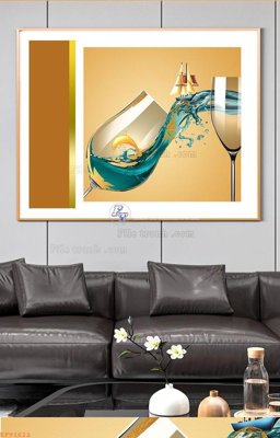 Tải file gốc File tranh hiện đại pha lê gương KF91622 (bản PSD) chỉnh sửa được