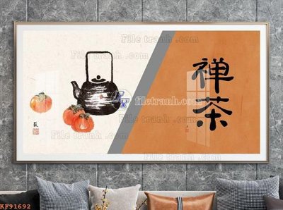 Download file File tranh hiện đại pha lê gương KF91692 (gốc) in mica đèn LED