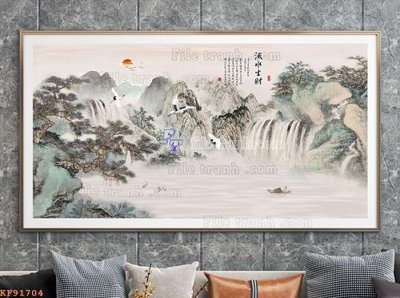 Tải về hình ảnh gốc File tranh hiện đại pha lê gương KF91704 sắc nét