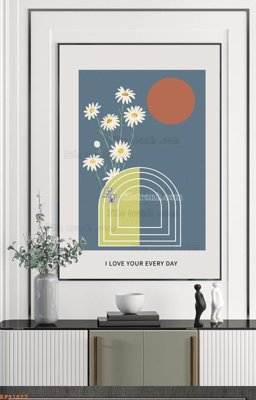 File tranh gốc File tranh hiện đại pha lê gương KF91827 chủ đề hiện đại