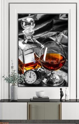 File gốc File tranh hiện đại pha lê gương KF91836 (in mica) cắt laser