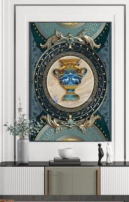 File gốc File tranh hiện đại pha lê gương KF91844 (bản quyền) cho in ấn