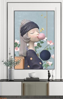 File gốc File tranh hiện đại pha lê gương KF91869 (AI/EPS) cho in ấn