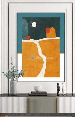 File in lụa File tranh hiện đại pha lê gương KF91882 (phong cảnh) File tranh hiện đại pha lê gương KF91882