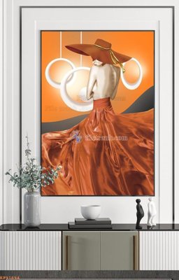 File in trần File tranh hiện đại pha lê gương KF91894 (bản gốc) bầu trời