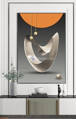 Download file File tranh hiện đại pha lê gương KF91899 (gốc) in mica bàn thờ