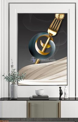 Ảnh mô tả file gốc in mica File tranh hiện đại pha lê gương KF91918