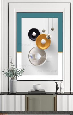 File in trần File tranh hiện đại pha lê gương KF91921 (file gốc) hoa văn 3D