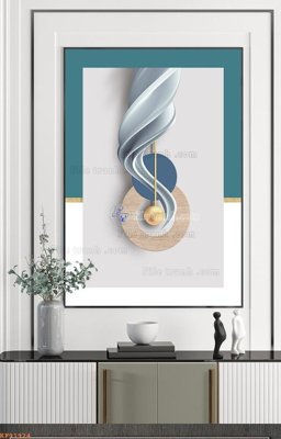 File in lụa File tranh hiện đại pha lê gương KF91924 (phong cảnh) File tranh hiện đại pha lê gương KF91924