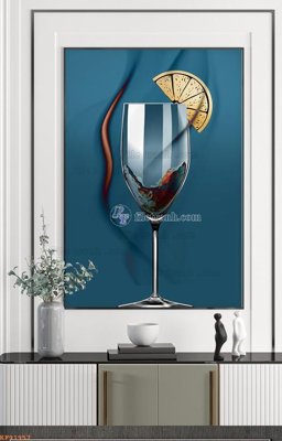 File in lụa File tranh hiện đại pha lê gương KF91957 (chất lượng cao) File tranh hiện đại pha lê gương KF91957