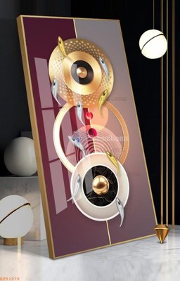 File tranh File tranh hiện đại pha lê gương KF91978 (gốc) in vải canvas