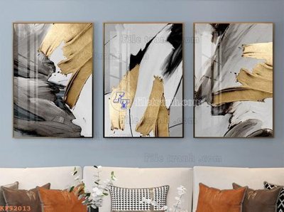 Ảnh gốc file in lụa File tranh hiện đại pha lê gương KF92013 chi tiết