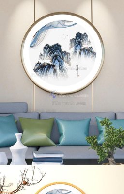 File in trần File tranh hiện đại pha lê gương KF92025 (bản gốc) trời sao