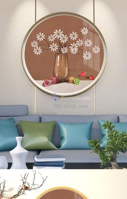 File gốc in mica File tranh hiện đại pha lê gương KF92026 chất lượng