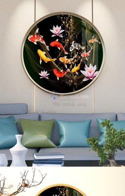 File gốc File tranh hiện đại pha lê gương KF92041 cho in ấn và thiết kế