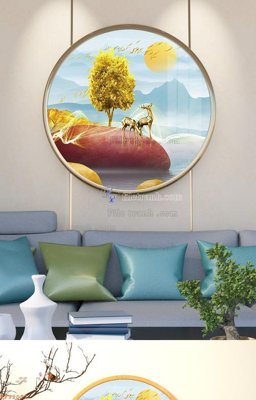 File tranh gốc File tranh hiện đại pha lê gương KF92071 (bản quyền) độc đáo