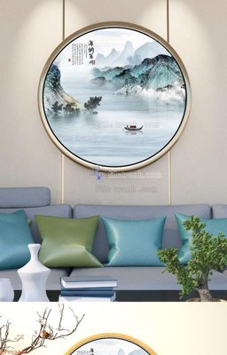 Tải file File tranh hiện đại pha lê gương KF92086 (gốc) làm tranh trang trí