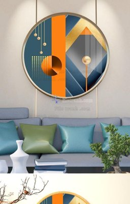 File tranh quảng cáo File tranh hiện đại pha lê gương KF92105 (file gốc) chuyên nghiệp