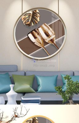 File PSD File tranh hiện đại pha lê gương KF92123 (gốc) nhiều lớp (multi-layer)