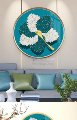 File tranh File tranh hiện đại pha lê gương KF92133 (bản gốc) treo phòng ăn