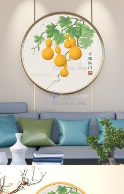 File gốc File tranh hiện đại pha lê gương KF92141 (phiên bản chuẩn) để in ấn