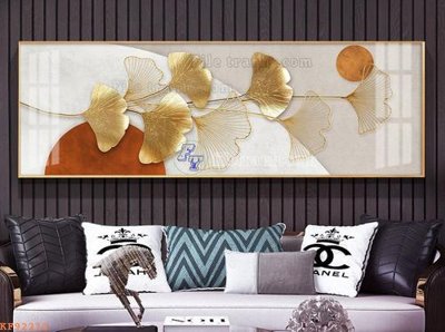 File gốc File tranh hiện đại pha lê gương KF92212 (in lụa) tranh mã đáo