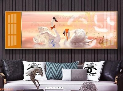 File tranh File tranh hiện đại pha lê gương KF92227 (gốc) in backlit film