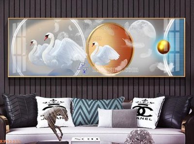 Ảnh gốc File tranh hiện đại pha lê gương KF92231 (siêu chi tiết) để in ấn