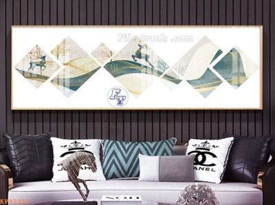 File gốc File tranh hiện đại pha lê gương KF92252 (phiên bản chuẩn) để in ấn