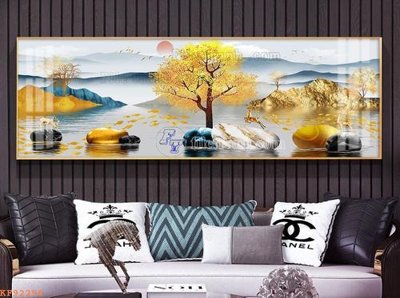 File tranh File tranh hiện đại pha lê gương KF92296 (gốc) chủ đề động vật