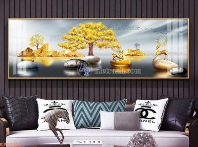 File tranh trang trí File tranh hiện đại pha lê gương KF92300 (file gốc)