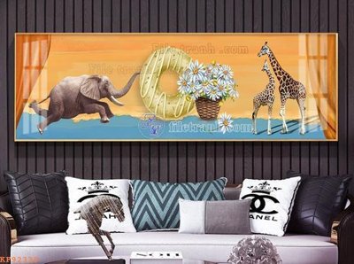 File gốc File tranh hiện đại pha lê gương KF92339 (phong cách) tối giản