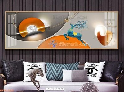 File gốc File tranh hiện đại pha lê gương KF92369 (AI/EPS) cho in ấn