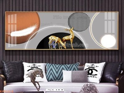 File tranh File tranh hiện đại pha lê gương KF92376 (ảnh gốc) không bị mờ