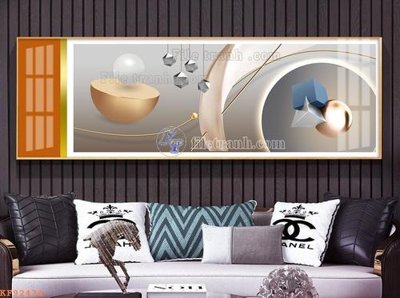 File tranh File tranh hiện đại pha lê gương KF92434 (bản gốc) in lụa dán tường