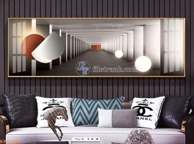 File gốc File tranh hiện đại pha lê gương KF92446 (in lụa) trang trí tường