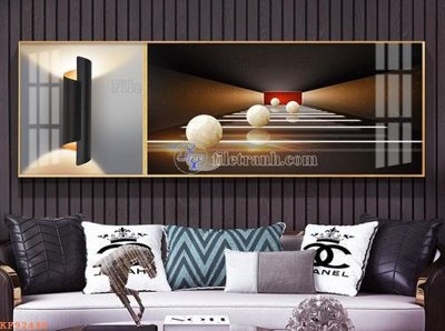 File in trần File tranh hiện đại pha lê gương KF92448 (bản gốc) phong cảnh