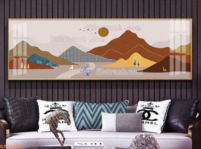 Tải file File tranh hiện đại pha lê gương KF92458 (PSD) cho in tranh 3D