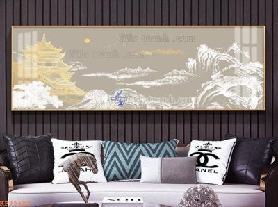 File ảnh File tranh hiện đại pha lê gương KF92482 (gốc) cho trang trí nội thất