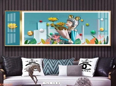 File ảnh File tranh hiện đại pha lê gương KF92485 (gốc) cho trang trí nhà hàng