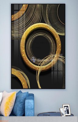 File in lụa File tranh hiện đại pha lê gương KF92517 (phong cảnh) File tranh hiện đại pha lê gương KF92517