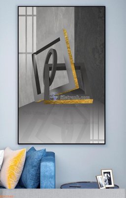 File in mica File tranh hiện đại pha lê gương KF92545 (bản gốc) sắc sảo