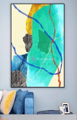 File tranh gốc File tranh hiện đại pha lê gương KF92555 (bản quyền) Filetranh.com