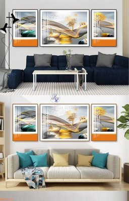 Hình ảnh file gốc File tranh hiện đại pha lê gương KF92571 cho in UV