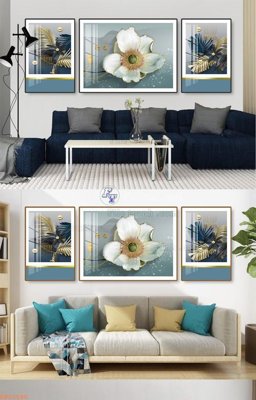 File gốc File tranh hiện đại pha lê gương KF92580 (phong cách) tối giản