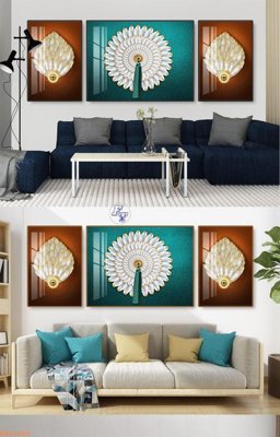 Download file gốc File tranh hiện đại pha lê gương KF92586 (in mica) trang trí