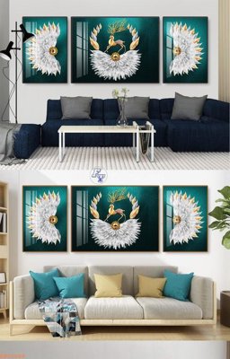 File gốc File tranh hiện đại pha lê gương KF92588 (in ấn) màu sắc trung thực