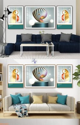 File tranh File tranh hiện đại pha lê gương KF92602 (ảnh gốc) in trần xuyên sáng