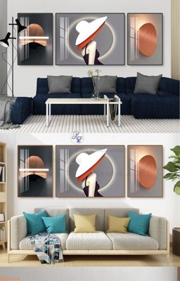 File gốc File tranh hiện đại pha lê gương KF92638 (AI/EPS) cho in ấn